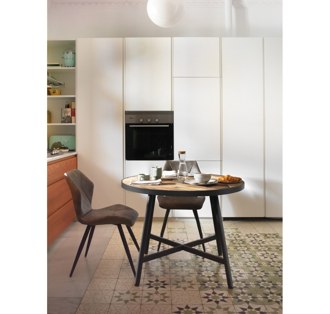 mesa-redonda-madera-reciclada 100-diam con-pie-metalico